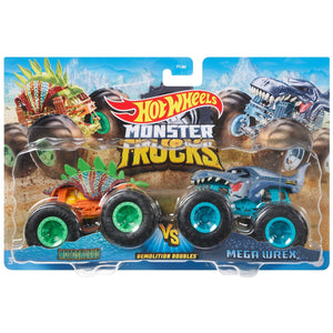 HOT WHEELS MONSTER TRUCKS - Mega Wrex vs Motosaurus