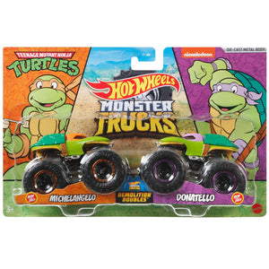 HOT WHEELS MONSTER TRUCKS - Michelangelo v Donatello