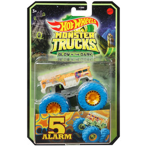 HOT WHEELS MONSTER TRUCKS - Glow in the dark - 5 Alarm