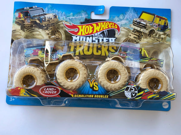 HOT WHEELS MONSTER TRUCKS - Land Rover vs Unimog