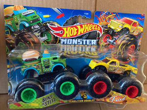 HOT WHEELS MONSTER TRUCKS - Buns of Steel vs All Fried Up