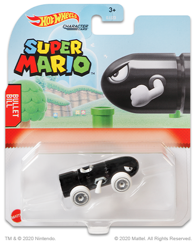 HOT WHEELS DIECAST - Character Cars Super Mario - Bullet Bill