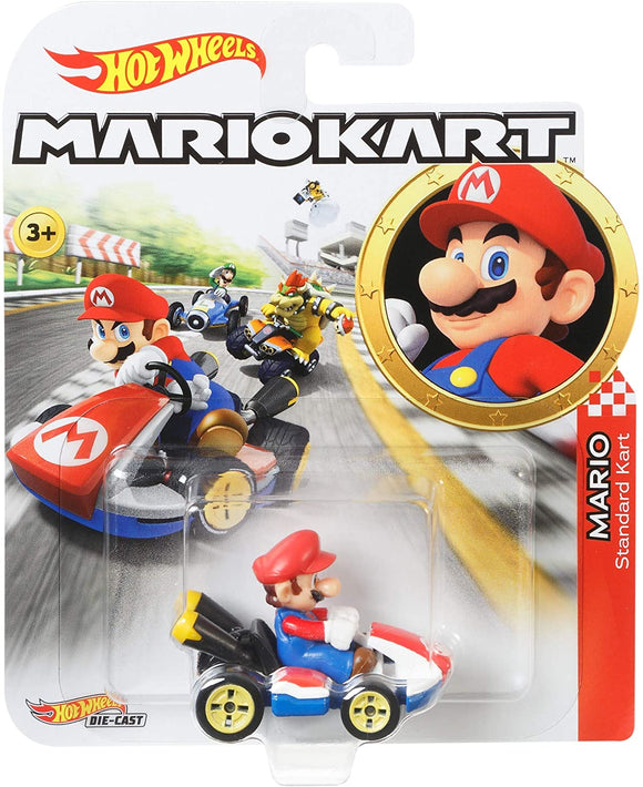 HOT WHEELS DIECAST - Mario Kart Mario standard cart