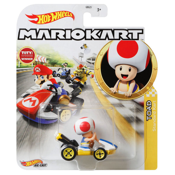 HOT WHEELS DIECAST - Mario Kart Toad standard cart