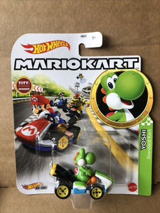 HOT WHEELS DIECAST - Mario Kart Yoshi standard cart