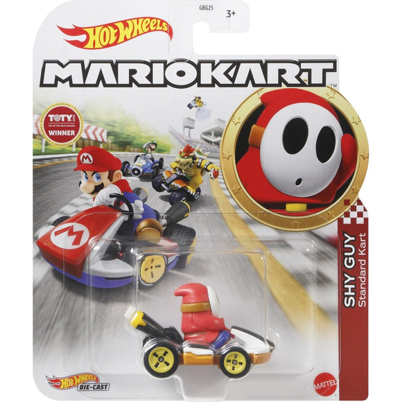 HOT WHEELS DIECAST - Mario Kart Shy Guy standard cart
