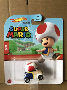 HOT WHEELS DIECAST - Character Cars Super Mario - Toad