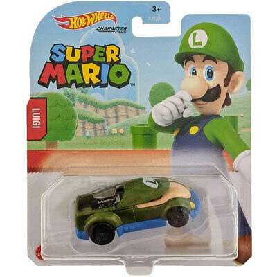 HOT WHEELS DIECAST - Character Cars Super Mario - Luigi