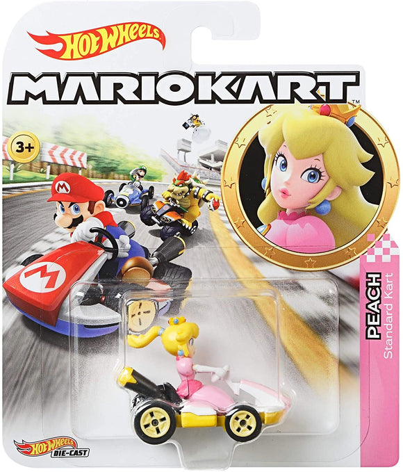 HOT WHEELS DIECAST - Mario Kart Princess Peach standard cart