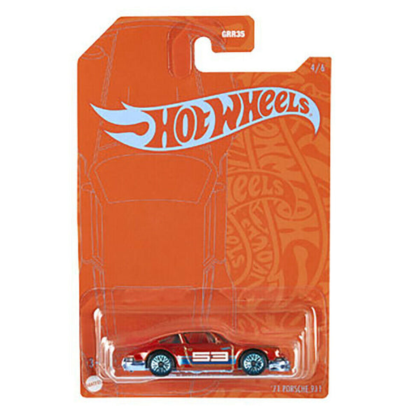 HOT WHEELS DIECAST - Orange and Blue Satin - 71 Porsche 911