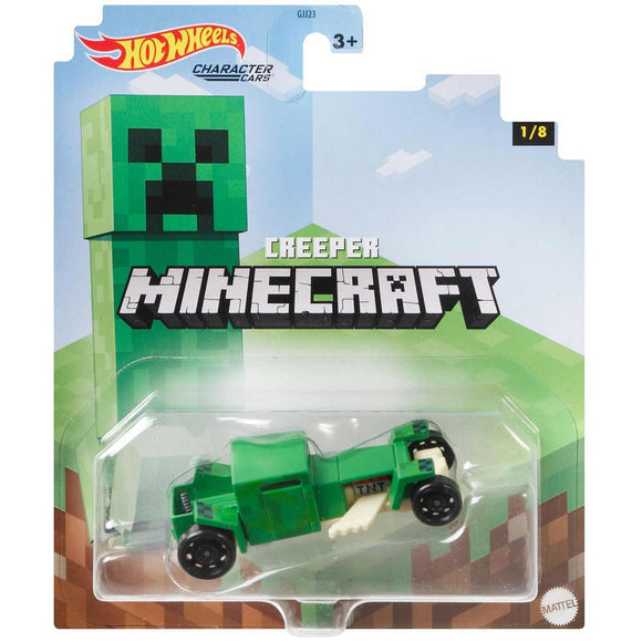 HOT WHEELS DIECAST - Character Cars Minecraft Creeper