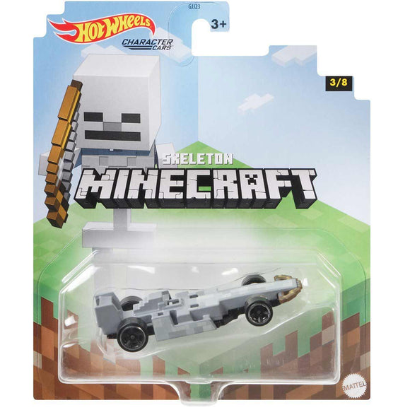 HOT WHEELS DIECAST - Character Cars Minecraft Skeleton