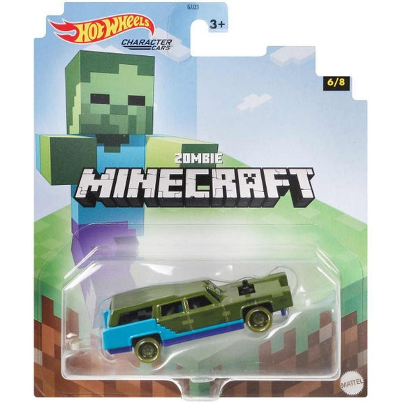 HOT WHEELS DIECAST - Character Cars Minecraft Zombie