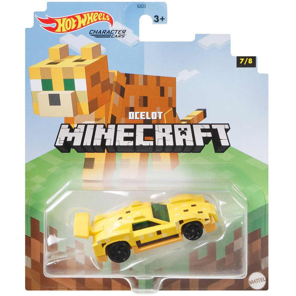 HOT WHEELS DIECAST - Character Cars Minecraft Ocelot