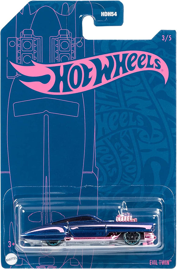 HOT WHEELS DIECAST - Blue and Pink Evil Twin