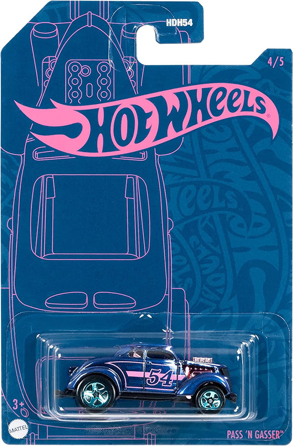 HOT WHEELS DIECAST - Blue and Pink Pass N Gasser