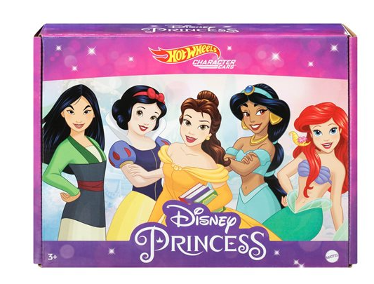 HOT WHEELS DIECAST - Character Cars - Disney Princess box set of 5