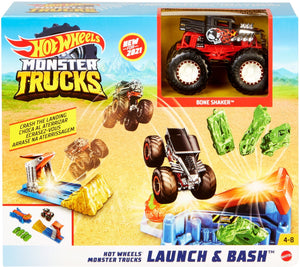 HOT WHEELS MONSTER TRUCKS - Launch and Bash Playset