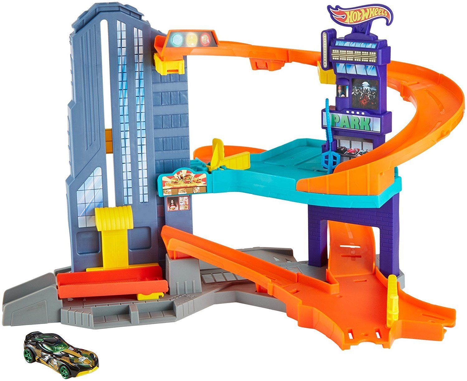 HOT WHEELS - Speedtropolis playset with Vehicle