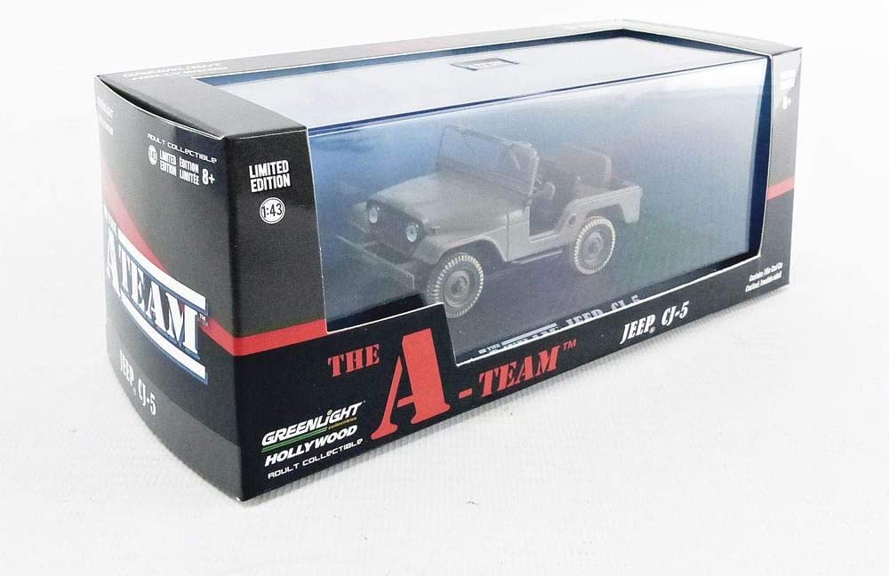 GREENLIGHT HOLLYWOOD DIECAST 1:43 Scale - The A Team Jeep CJ-5