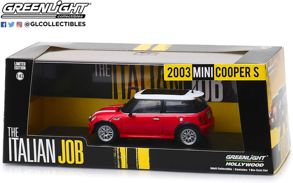 Greenlight Hollywood Diecast - Italian Job 2003 Mini Cooper S Red