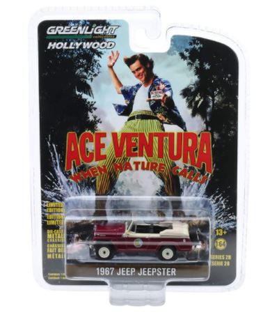GREENLIGHT HOLLYWOOD DIECAST - Ace Ventura 1967 Jeep Jeepster