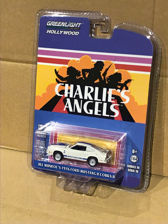 GREENLIGHT HOLLYWOOD DIECAST - CHARLIE'S ANGELS Jill Munroe's 1976 Ford Mustang II
