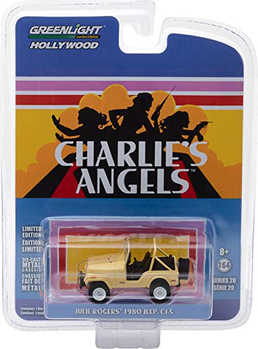 GREENLIGHT HOLLYWOOD DIECAST - CHARLIE'S ANGELS Julie Rogers 1980 Jeep CJ-5