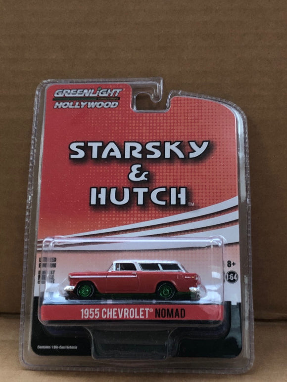 GREENLIGHT HOLLYWOOD DIECAST GREEN MACHINE - Starsky and Hutch 1955 Chevrolet Nomad