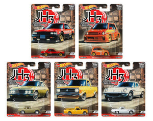 HOT WHEELS DIECAST - Real Riders Car Culture Japan Historics 3 - Set Of 5