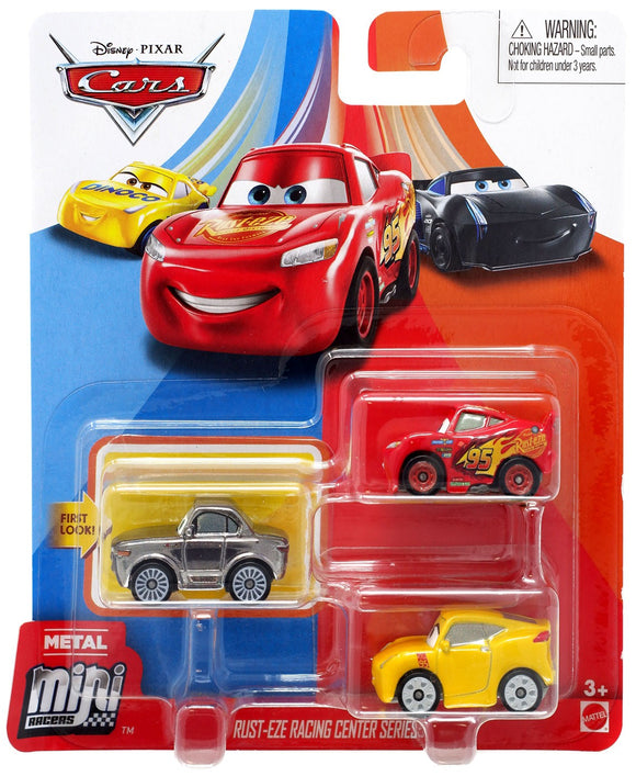 DISNEY CARS Mini Racers - set of 3 with LMQ Cruz Sterling