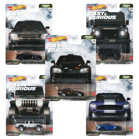 HOT WHEELS DIECAST - Real Riders Fast and Furious Fleet Set N Of 5