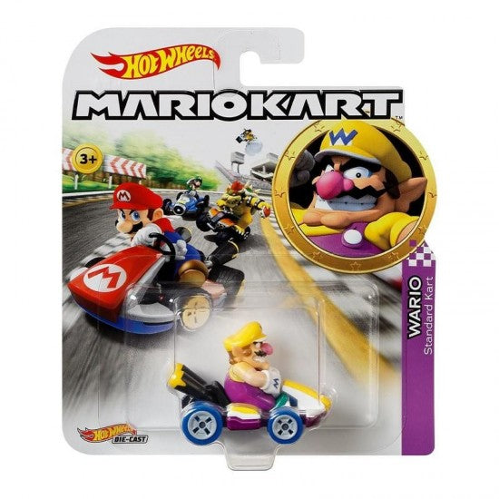 HOT WHEELS DIECAST - Mario Kart Wario Standard Kart