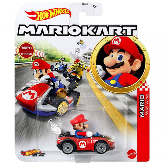 HOT WHEELS DIECAST - Mario Kart Mario Wild Wing