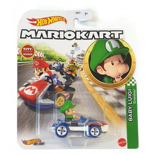 HOT WHEELS DIECAST - Mario Kart Baby Luigi Sneeker