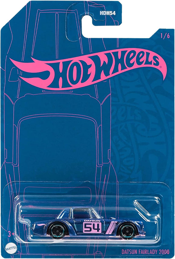 HOT WHEELS DIECAST - Blue and Pink Datsun Fairlady 2000