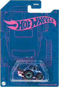 HOT WHEELS DIECAST - Blue and Pink 70 Volkswagen Baja Bug