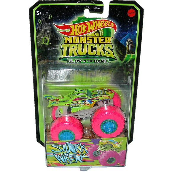 HOT WHEELS MONSTER TRUCKS - Glow in the dark - Shark Wreak