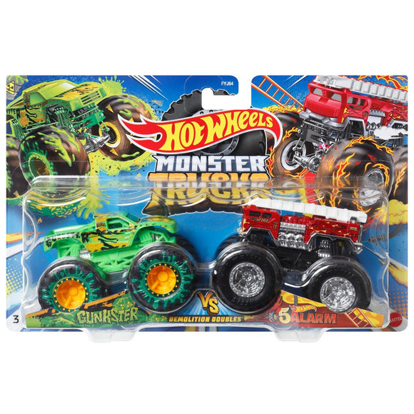 HOT WHEELS MONSTER TRUCKS - Gunkster vs 5 Alarm