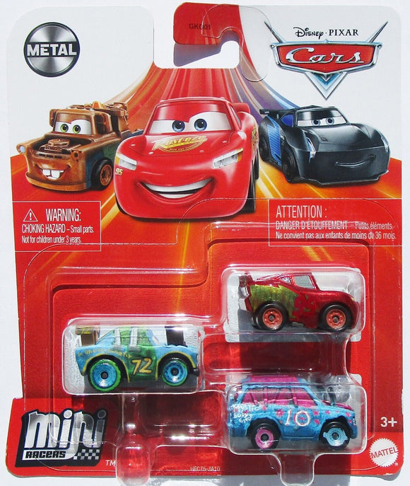 DISNEY CARS Mini Racers - set of 3 with Superfly Blind Spot Rusteze RC LMQ