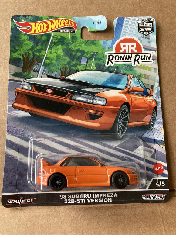 HOT WHEELS DIECAST - Ronin Run 98 Subaru Impreza 22B STi